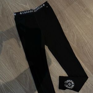 Black Chrome Hearts Leggings